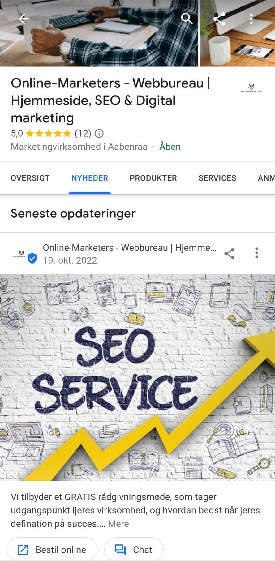 google my business nyheder