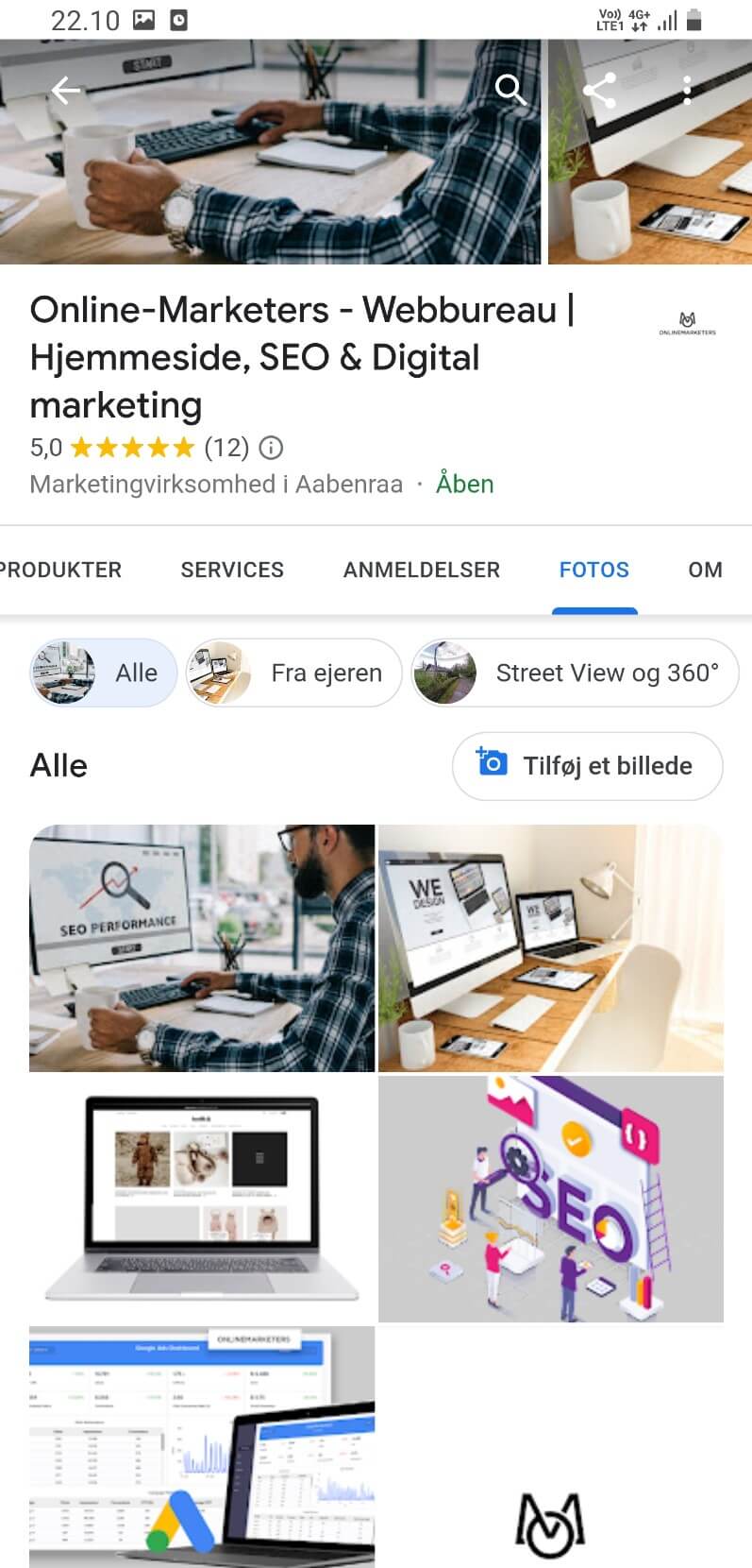 google my business billeder